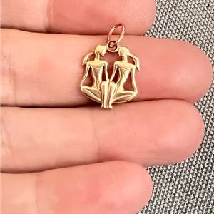14k vintage Gemini ♊️ charm